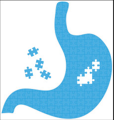 Symbol Gastroenterologie 1 Magen blau